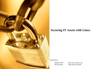 Securing IT Assets with Linux