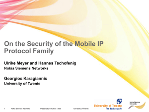 On the Security of the Mobile IP Protocol Family