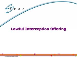Lawful Interception Offering