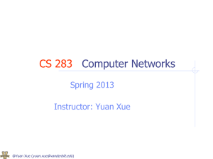 CS 291 Special Topics on Network Security