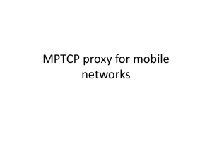 MPTCP proxy for mobile network - Internet Engineering Task