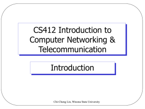 CS412 Computer Networks - Computer Science | Winona State