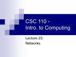 CSC 110 - Intro. to Computing