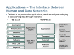 Application Layer Functionality and Protocols