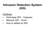 Lab 12A: Intrusion Detection System (IDS)