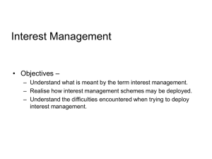 Interest Management - Newcastle University