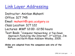 Link Layer: CPSC 441