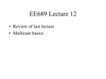 EE689 Lecture 12