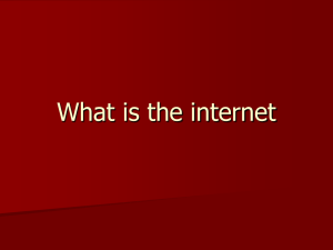 What is the internet - New Mexico State University