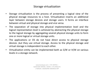 Storage virtualization
