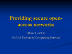 Providing secure open-access networks