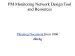 PM Monitoring Network Design Ideas