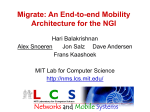 An End-to-End Mobility Architecture for the NGI