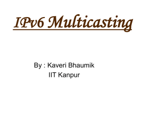 IPv6 Multicasting