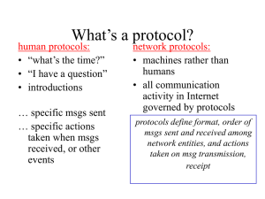 What`s a protocol? - CS Course Webpages