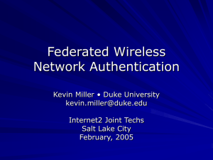 Federated Wireless Network Authentication