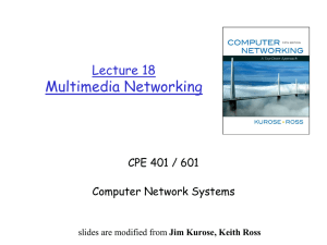 Multimedia networking applications