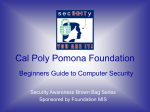 Guide to Security - Cal Poly Pomona Foundation, Inc.