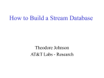 How to Build a Stream Database