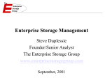 Enterprise Storage Management