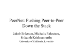 PeerNet: Pushing Peer-to-Peer Down the Stack