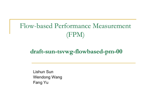 Flow-based Performance Measurement