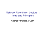 Network Algorithms, Lecture 1, Principles
