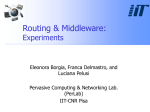 Middleware and routing experiments