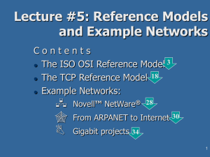 05. Reference Models and Example Networks