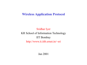 Wireless Application Protocol (wap)