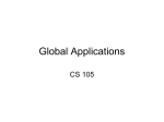 Slides of module 3:Global Applications