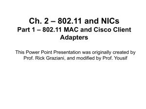 IEEE 802.11 and NICs