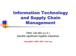 Chapter 1 Information Technology and Supply Chain Management
