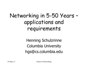 Networking in 5-50 Years