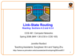 Link-State   Routing Reading: Sections 4.2 and 4.3.4