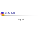 COS 420 day 17