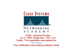 OSPF Single Area