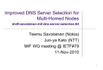 DNS Server Selection on Multi-Homed Hosts