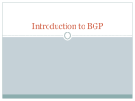 BGP - Seneca - School of Information & Communications Technology