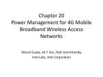 Power Management for 4G Mobile Broadband Wireless