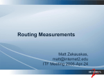 Routing Measurements
