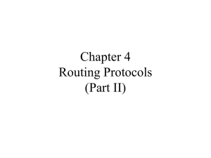 Chapter 4 Routing Protocols