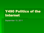 Y490 Politics of High Technology