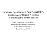 Minimax Open Shortest Path First Routing Algorithms in Networks
