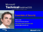 Essentials of Security