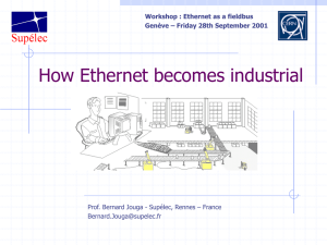 How Ethernet becomes industrial