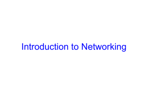 Introduction to Distributed Systems & Networking