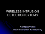 WIRELESS INTRUSION DETECTION SYTEMS