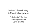 Network Monitoring - University of Windsor