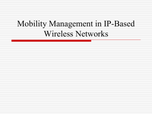 Mobility Management in IP